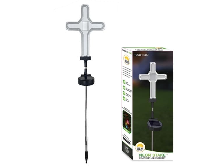 Solar Neon LED Cross Stake Light
