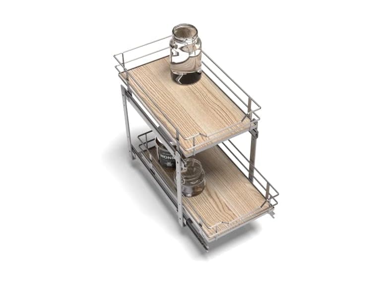2-Tier Pull Out Cabinet Organizer - Image 1