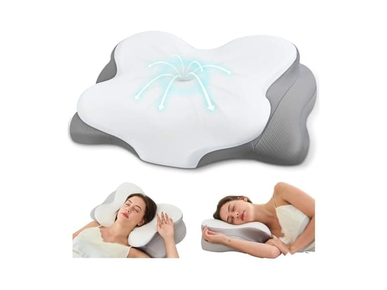 Cervical Neck Pillow White - Image 1