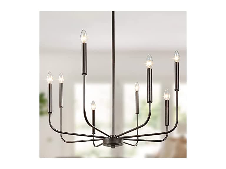 LALUZ Chandelier, Dining Room Lighting Fixtures Hanging - Image 1