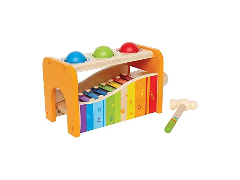 Hape Pound & Tap Bench with Slide Out Xylophone - Image 1