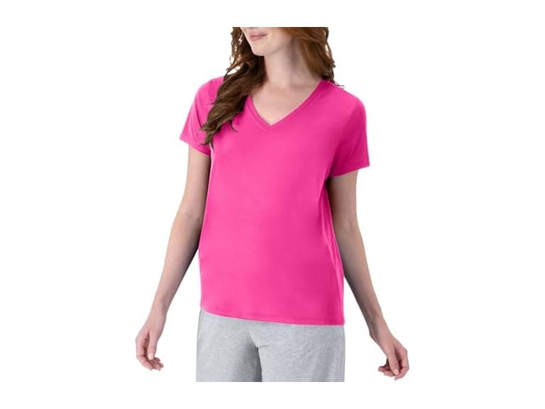 Hanes Women Dri Performance V-neck T-shirt - Image 1