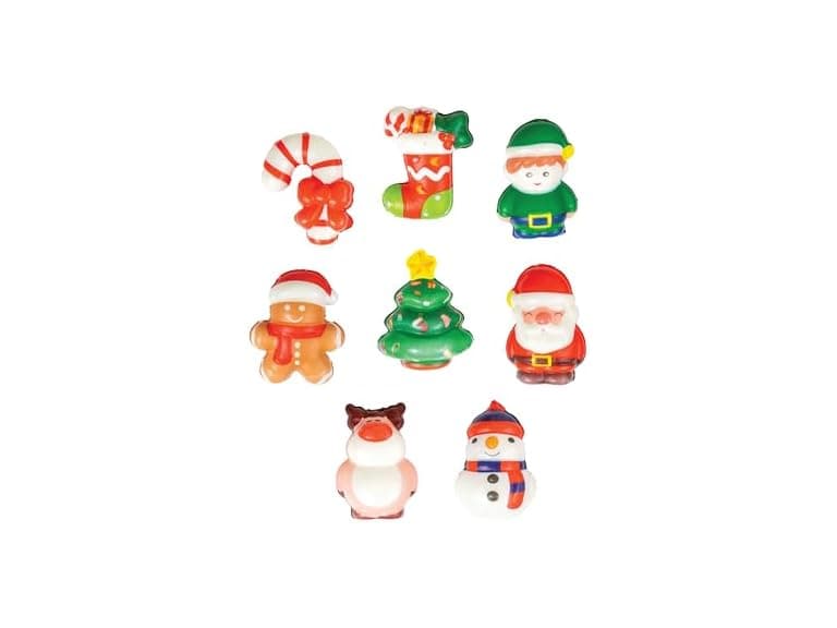 Raymond Geddes Mini Christmas Squishy Toys – Pack of 24 - Image 1