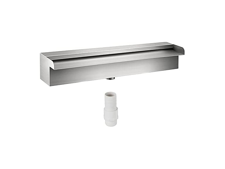 VEVOR Stainless Steel Pool Waterfall Spillway with Pipe Connector - Image 1