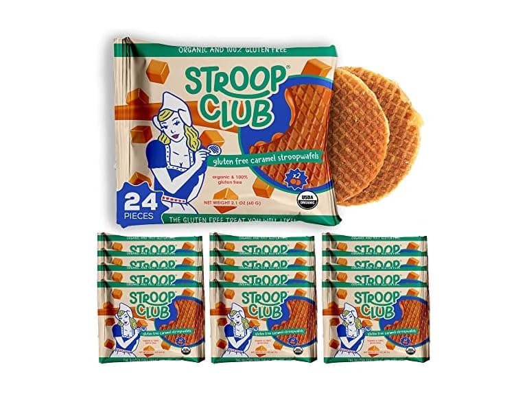 12PK Stroop Club Gluten Free Caramel Stroopwafels - Image 1