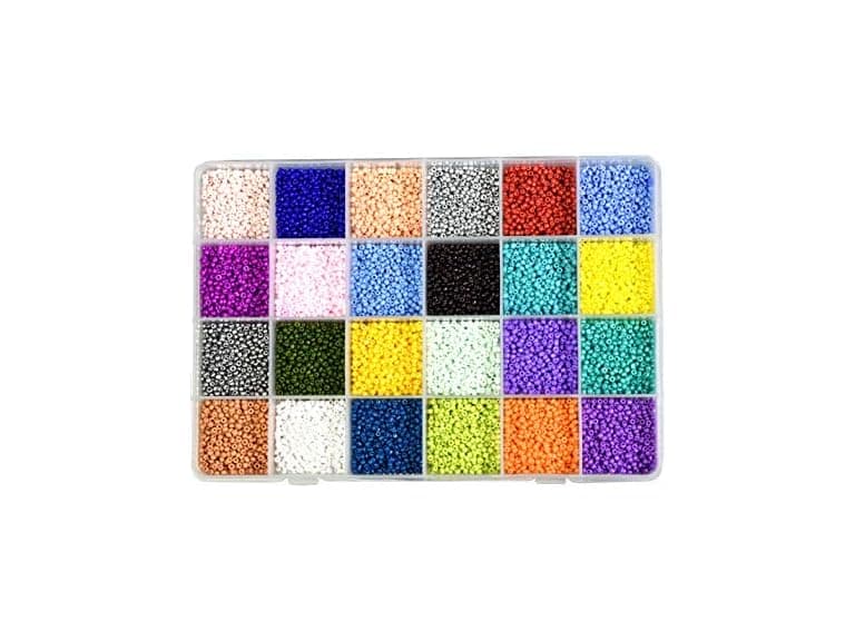 Mandala Crafts 11/0 Glass Seed Beads 18000Pc - Image 1