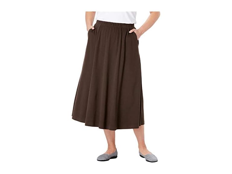 Woman Within Women (XXL) 7-day Knit A-line Skirt - Image 1