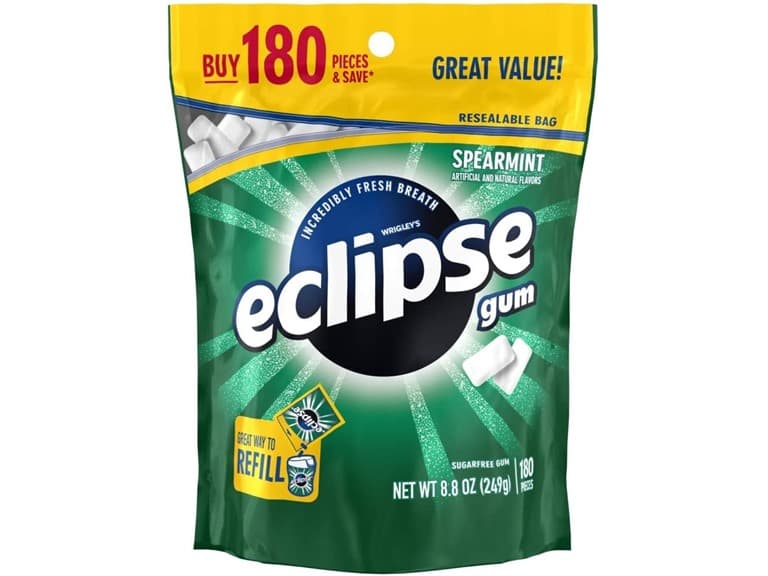 180CT ECLIPSE Spearmint Chewing Gum Sugar Free, 8.8 oz - Image 1