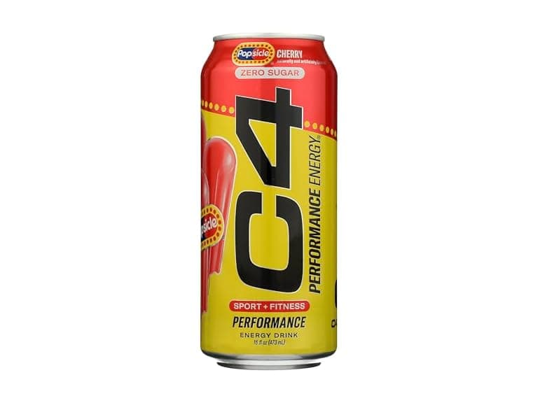 C4 Performance Energy Drink Cherry Popsicle 16oz - Image 1