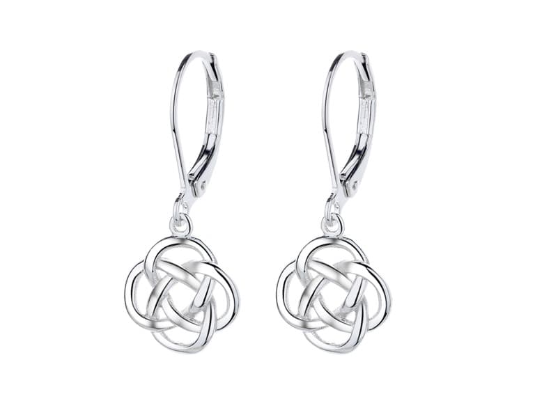 925 Sterling Silver Celtic Earrings - Image 1