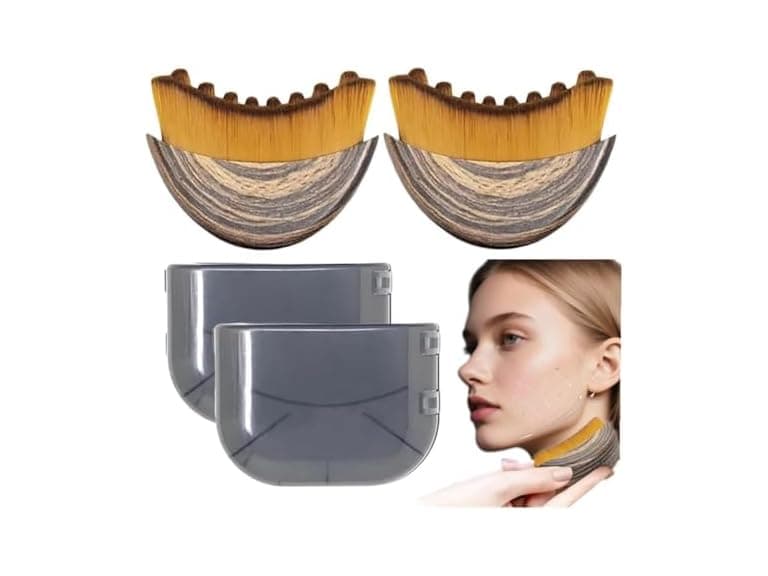 2 Pack Lymphatic Contour Face Sculpting Brush - Image 1