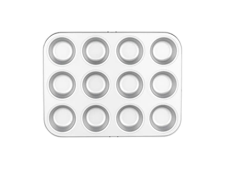 Viking Premium Nonstick Ceramic Muffin Pan, Silver - Image 1