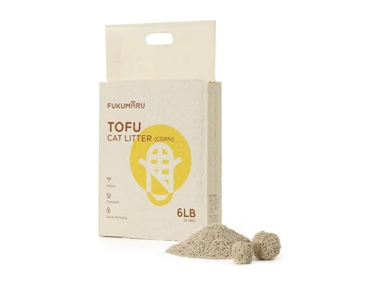 FUKUMARU Corn Cat Litter, 5.5 LBS - Image 1