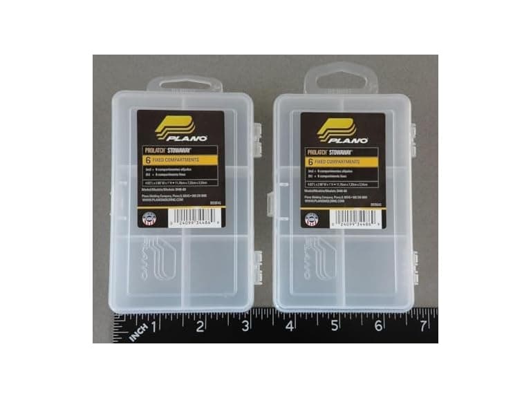 Plano 3448-60 6 Compartment Clear Organizer - Image 1