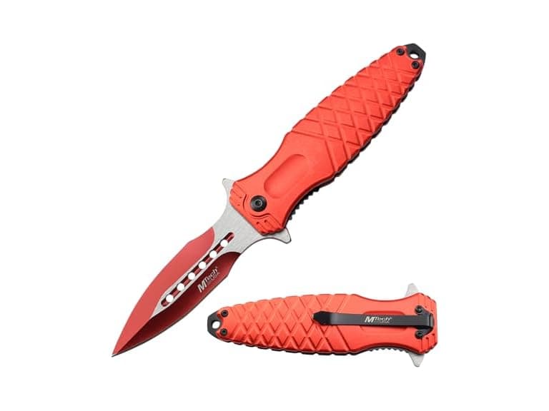 MTECH USA Folding Knife 8.3" Red - Image 1