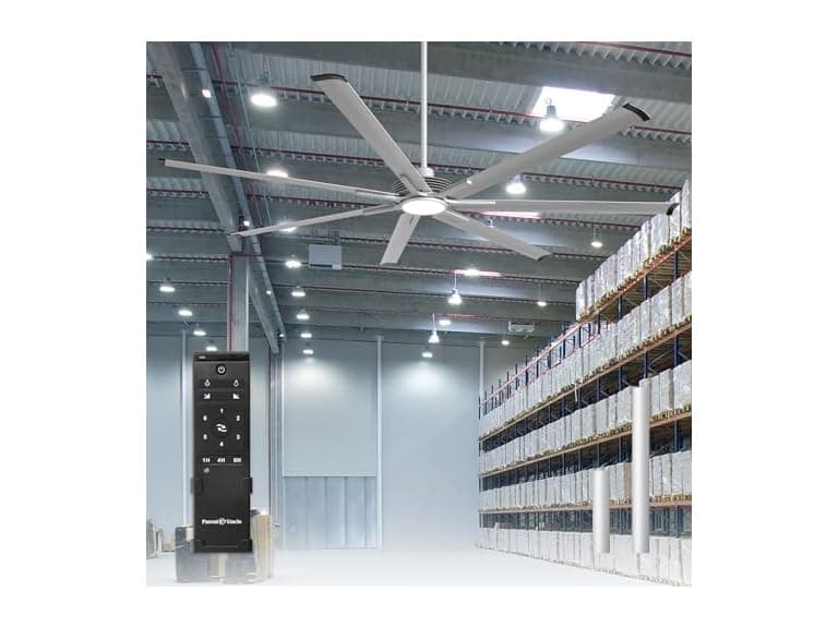 Parrot Uncle F8002SY 100" Large Ceiling Fan w/ Light - Image 1