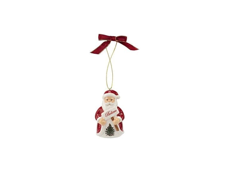 Spode Christmas Tree Believe in Santa Ornament - Image 1