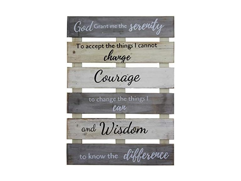 Rustic Serenity Prayer Wall Sign - Image 1