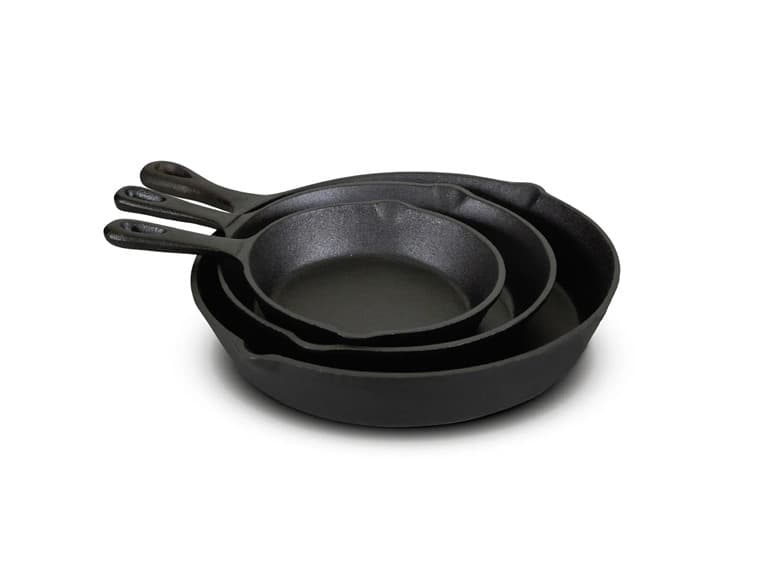 Jim Beam Cast Iron 3 Piece Skillet - Image 1