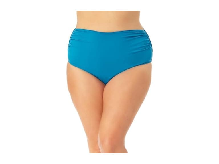 Anne Cole Women Hi Waist Shirred Bottom - Image 1