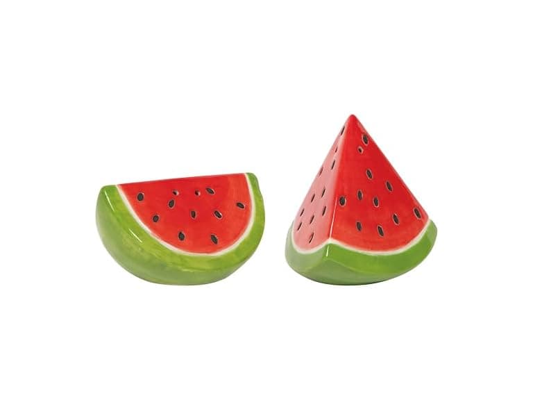 Jubilee Melon Pop Stoneware Salt and Pepper Shakers  - Image 1