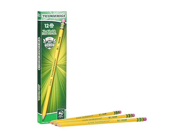 TICONDEROGA Woodcase Pencils with Erasers - Image 1