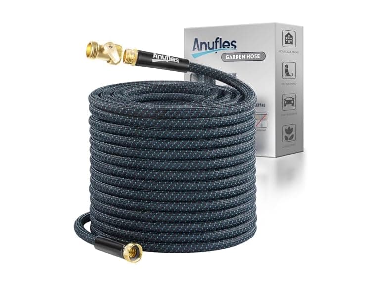 Flexible Garden Hose with Metal Fittings - Image 1