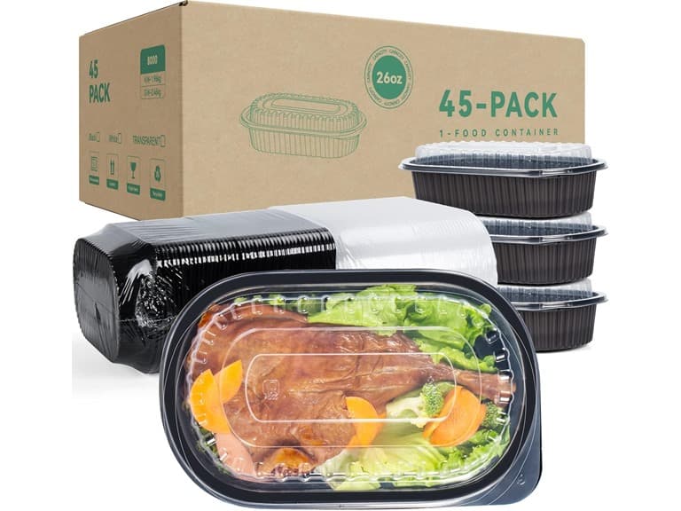 45 Pack Reusable To Go Food Containers - Image 1