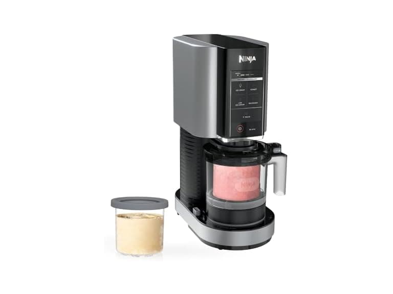 Ninja CREAMi Ice Cream Maker 5 One-Touch Programs with Two 16oz. Pints with Storage Lids NC300 (Open Box) - Image 1