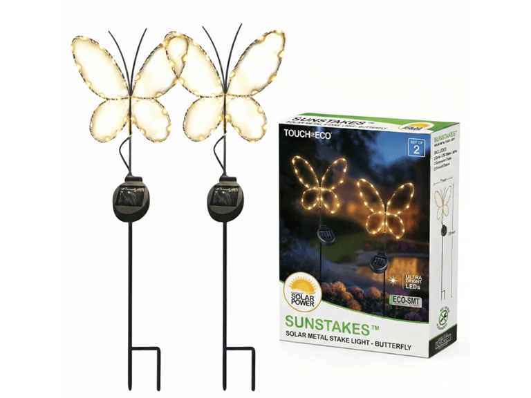 Touch Of ECO Solar Powered LED Garden Stake- Butterfly - Image 1