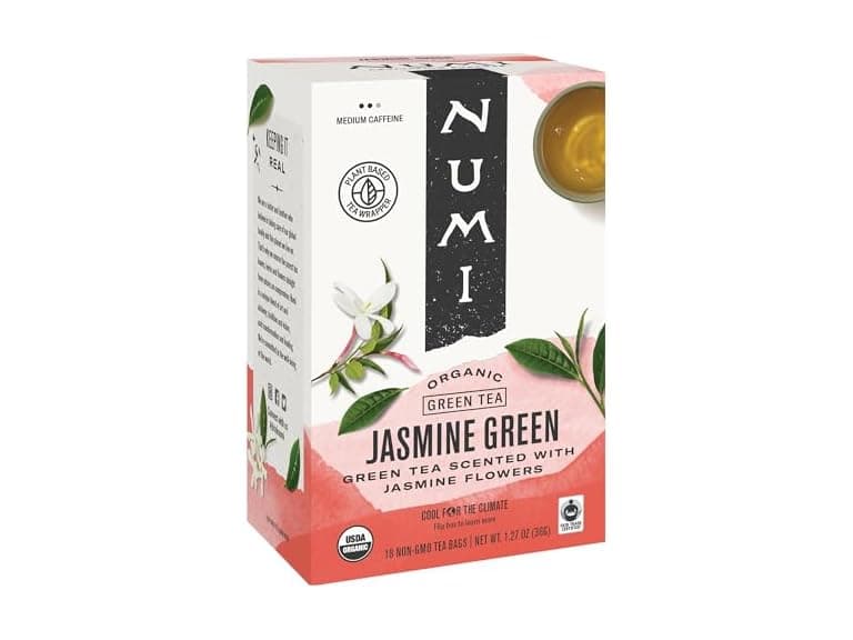 Numi Tea Jasmine Green Tea - Med Caffeine - 18 Bags - Image 1