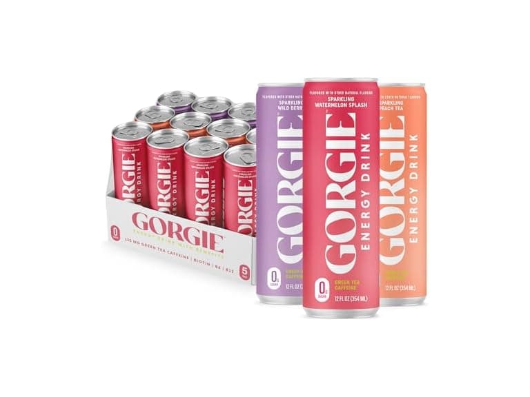 12PK GORGIE Original Variety, Sugar-Free Energy Drink - Image 1
