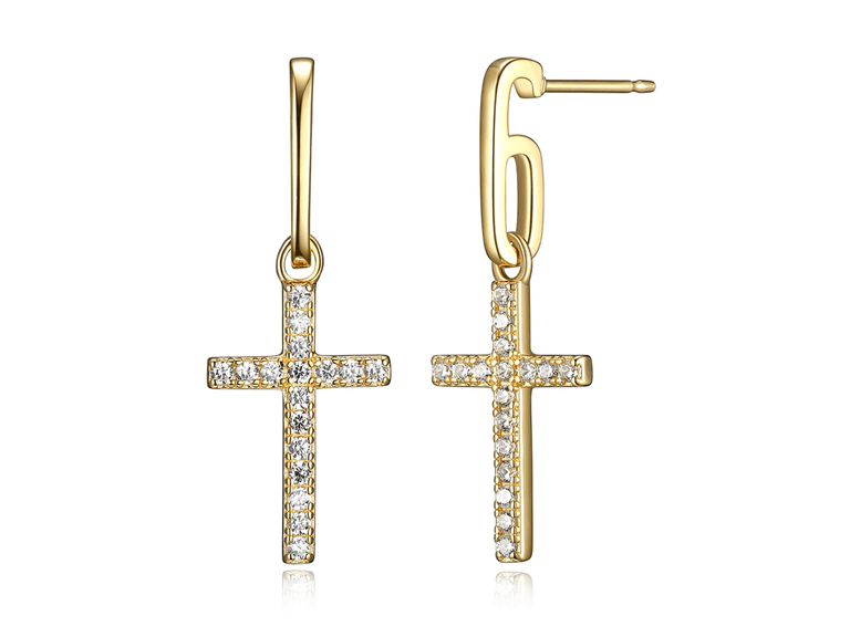 Amazon Essentials Yellow 18K Earrings Yellow Gold - Image 1