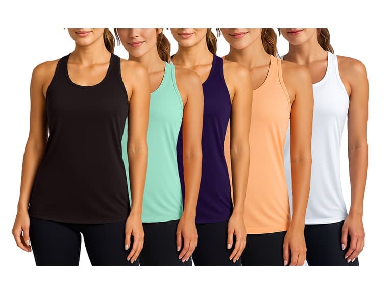 3Pk Womens Performance Racerback Tank - Image 1