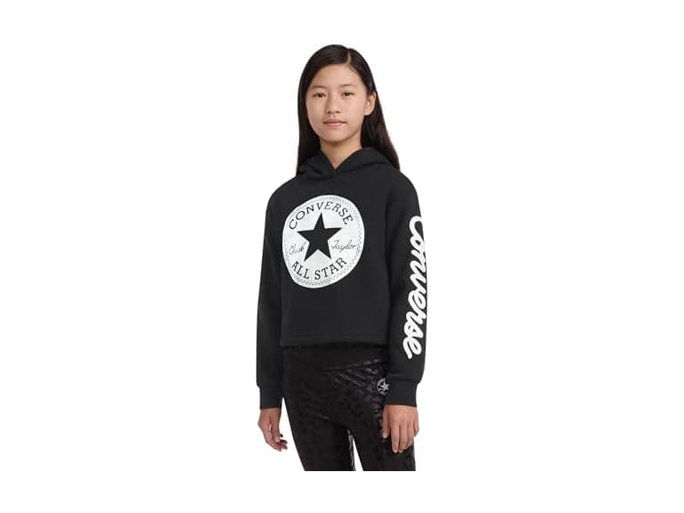 Converse Girls Cropped Foil Hoodie - Image 1