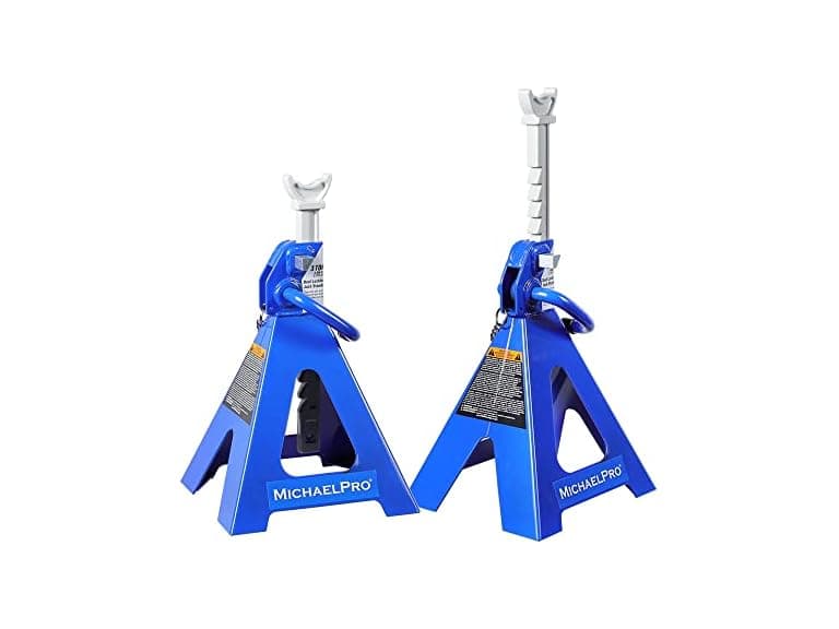MichaelPro MP017001 3 Ton Double Pin Jack Stands - Image 1