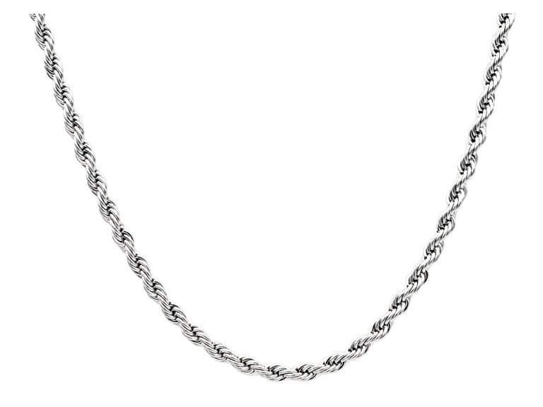 Polished Stainless Steel 5MM Rope Chain - Image 1