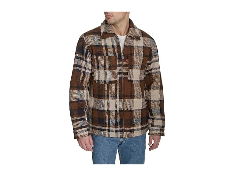 Levis Mens Wool Blend Depot Jacket (L) - Image 1