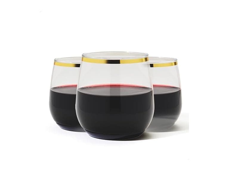 TOSSWARE POP Gold Rim 12oz Vino Jr Set of 48 - Image 1