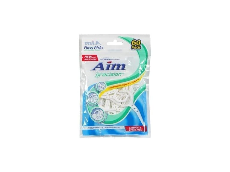 12 Pack Aim Precision Floss Picks With - Image 1