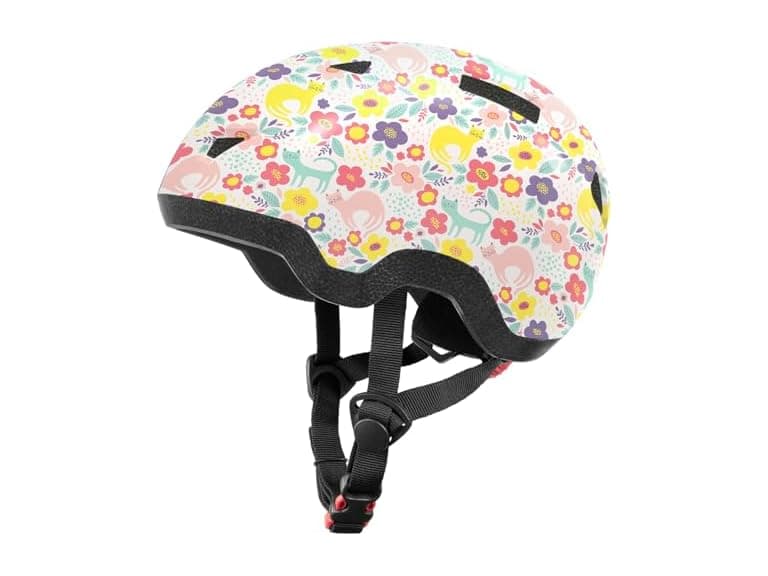 Flower Kitten Kids/Toddler Bike Helmet - Image 1