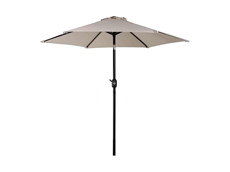 Sunnydaze Beige 7.5' Aluminum Patio Umbrella - Image 1