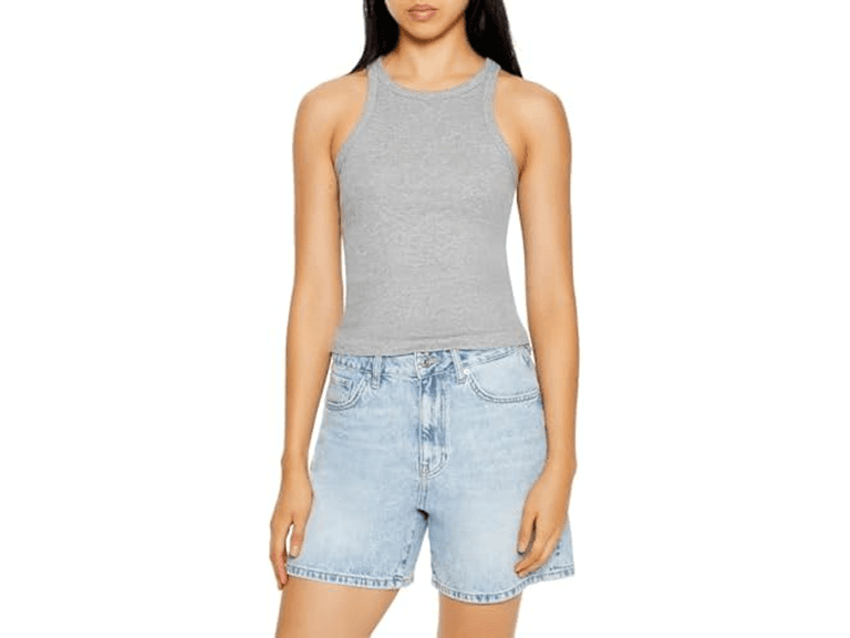 Forever 21 Ribbed Racerback Tank Top - Image 1