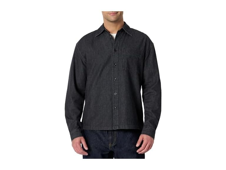Amazon Essentials Mens Denim Button-Down Shirt