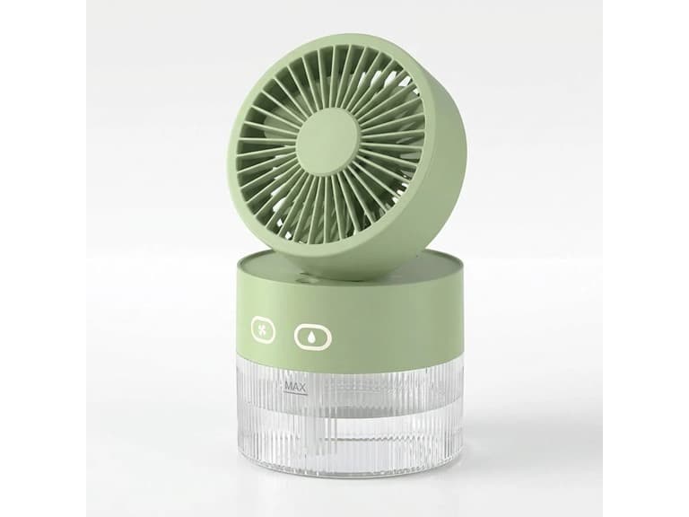 Mist Cooling Fan Compact Desktop Fan - Image 1