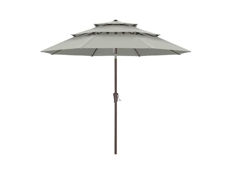 ABCCANOPY 3 Tiers Patio Umbrella 11ft Grey - Image 1
