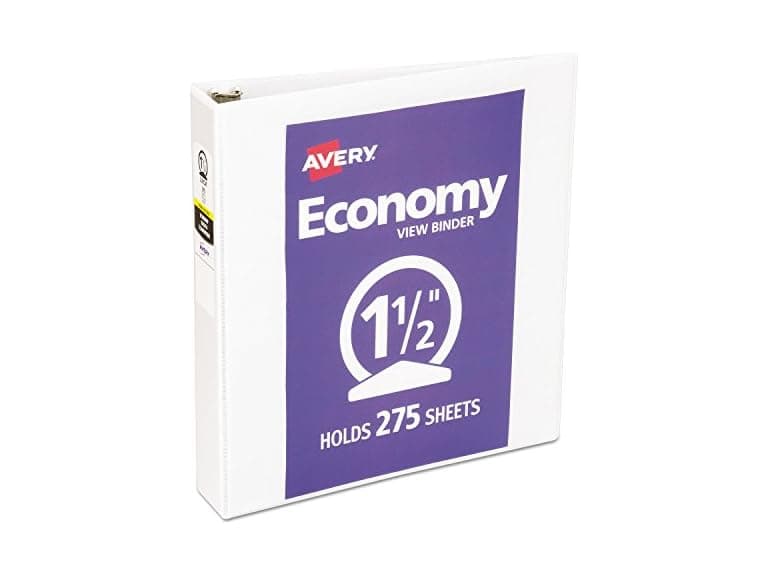 12 Avery Economy Vinyl Round Ring View - Image 1