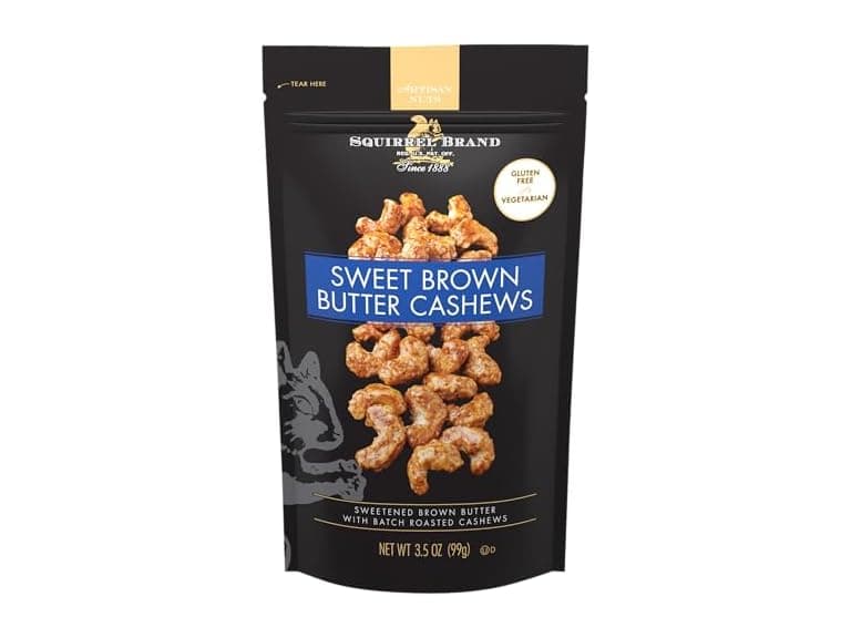 Squirrel Brand Sweet Brown Butter Cashews, 3.5 oz - Image 1
