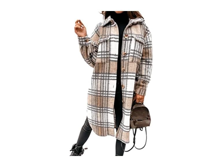 Meyhad Women (L) Casual Lapel Button Down Coat - Image 1