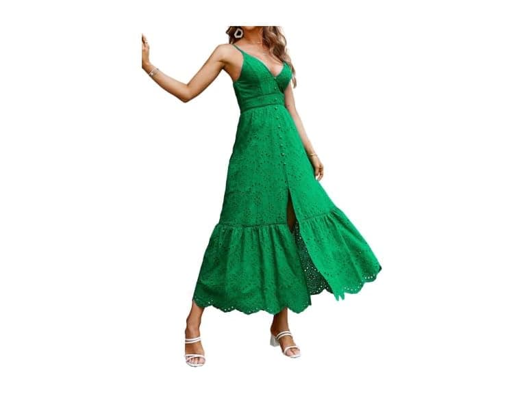 BerryGo Women (8-10) Summer Tropical Maxi Dress - Image 1